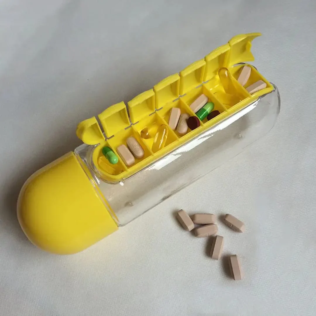 7-Day Pill Organizer Water Bottle - Image 2