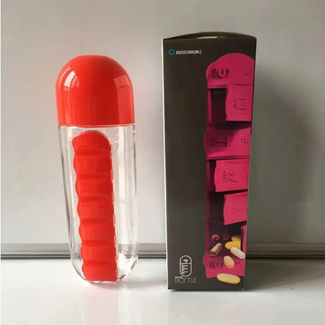 7-Day Pill Organizer Water Bottle - Image 3