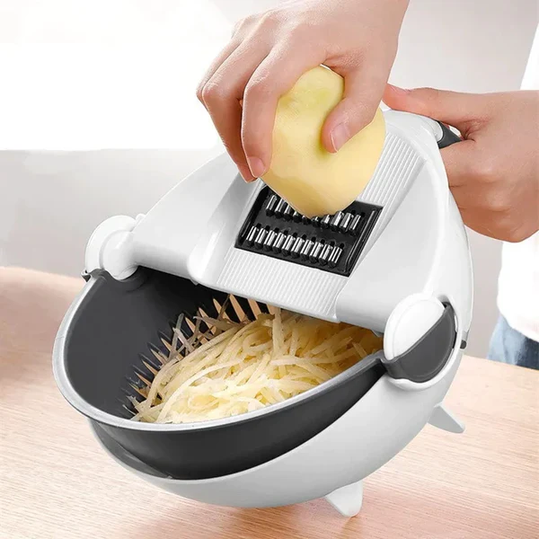 7 IN 1 Multifunctional vegetable cutter with drain busket - Image 2