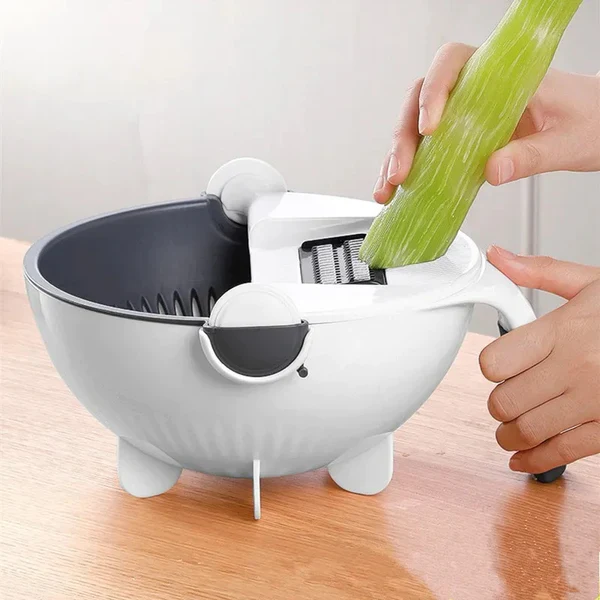 7 IN 1 Multifunctional vegetable cutter with drain busket - Image 3