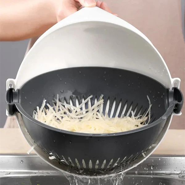 7 IN 1 Multifunctional vegetable cutter with drain busket - Image 5