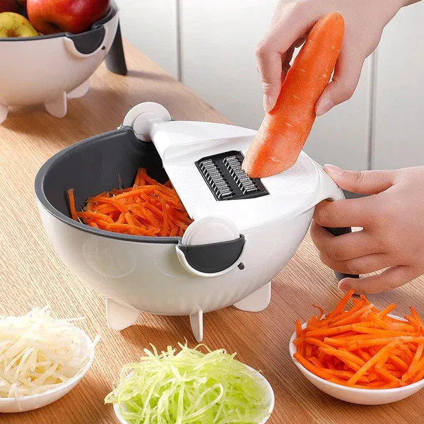 7 IN 1 Multifunctional vegetable cutter with drain busket - Image 6