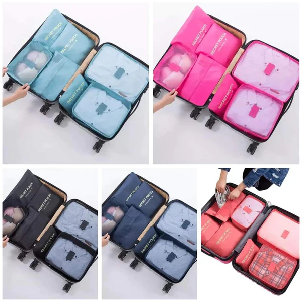 8-Piece Travel Packing Cubes Set | Waterproof Luggage Organizers for Suitcase - Image 6