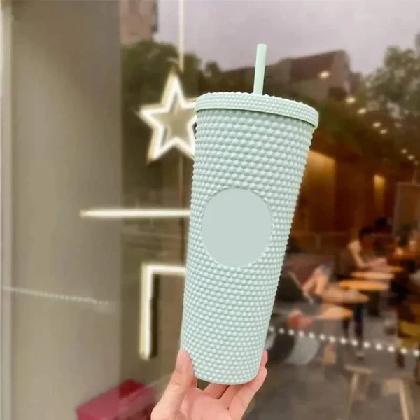 710ml Studded Tumbler with Lid and Straw - Image 2
