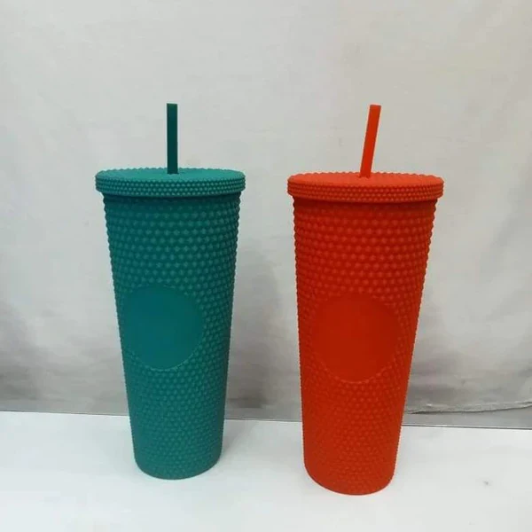 710ml Studded Tumbler with Lid and Straw - Image 5