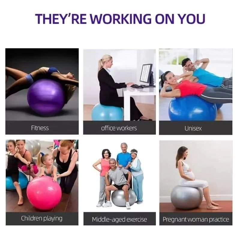 75cm Yoga Exercise Ball/Pregnancy Ball/Therapy Ball - Image 4