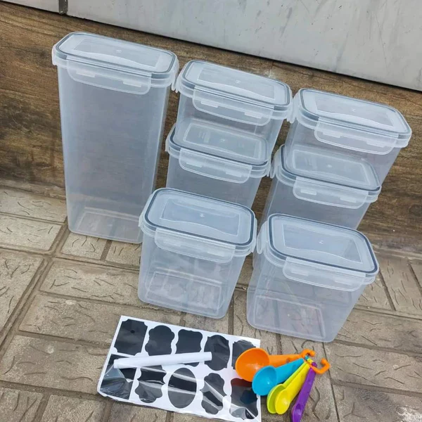 7pcs Food/Pantry Storage Containers - Image 2
