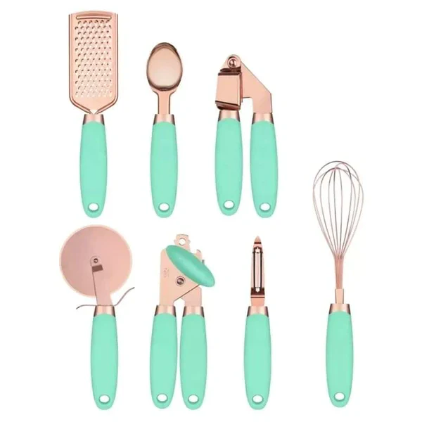 7pcs Rose Gold Kitchen accessories set - Image 3
