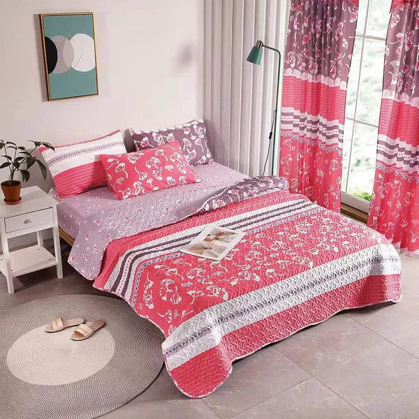 7pcs Woolen Duvet +Curtains Set - Image 3