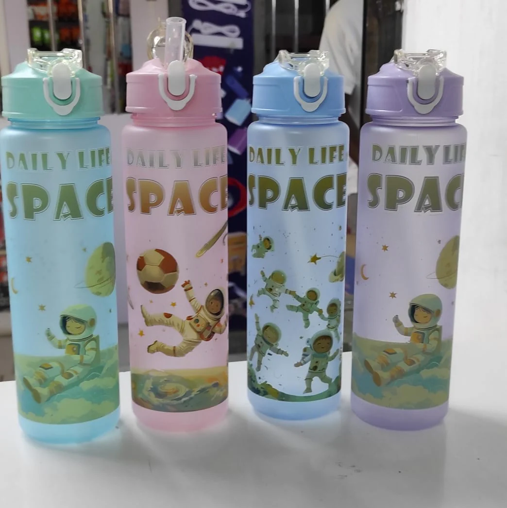 850ml kids space water, space frosted water bottle, kids water bottle, Lets go space kids water bottle - Image 2