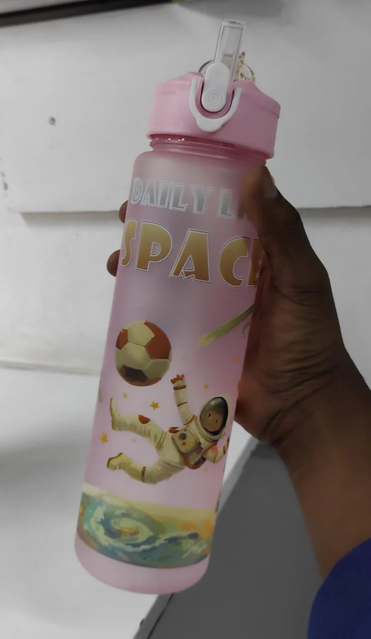 850ml kids space water, space frosted water bottle, kids water bottle, Lets go space kids water bottle - Image 4