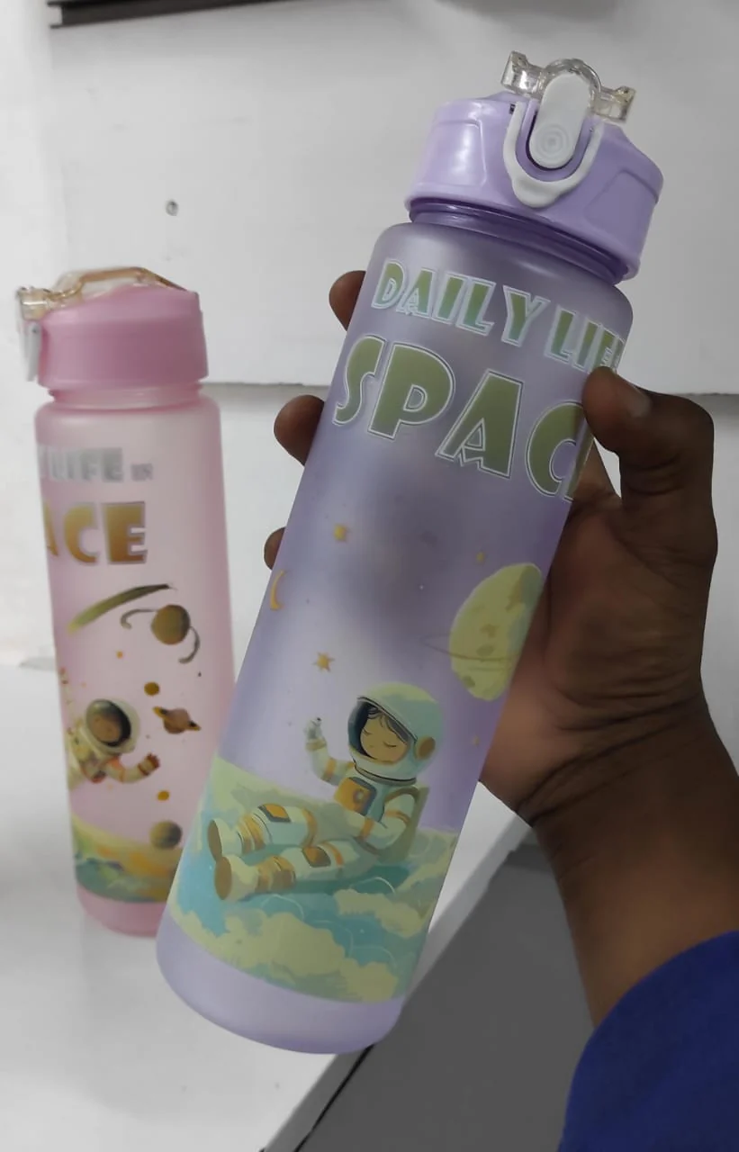 850ml kids space water, space frosted water bottle, kids water bottle, Lets go space kids water bottle - Image 5