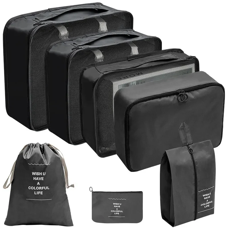 8pcs Luggage Travel Organizer Cubes . Packing Organizers Set for Suitcases - Image 5