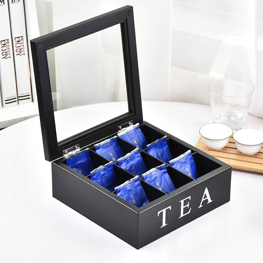 9 grid tea bags organizer box - Image 2
