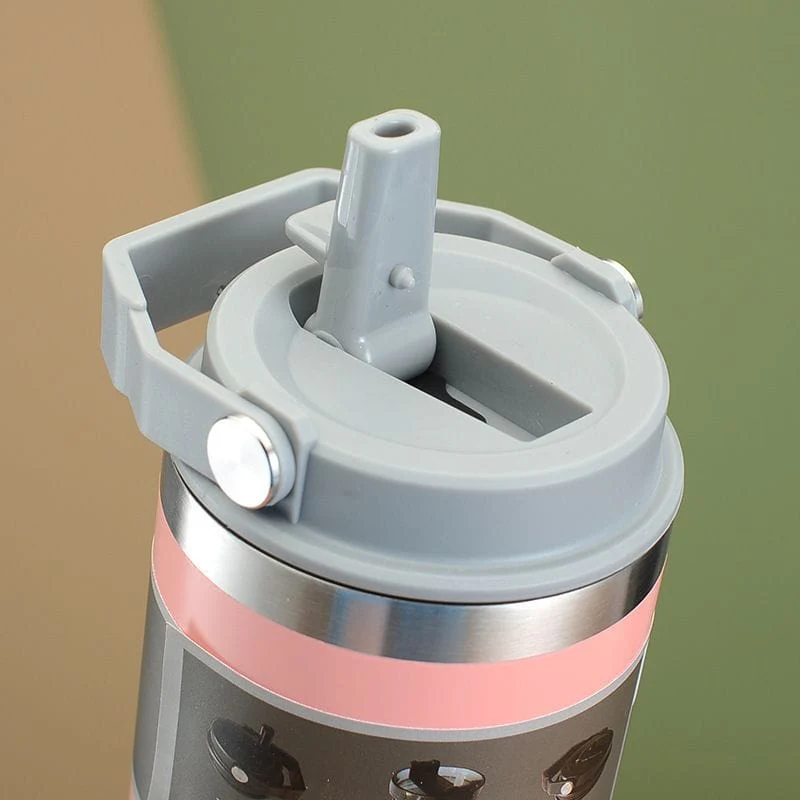 890ml Thermal coffee cup/thermos /water bottle/Themal mug with handle - Image 5