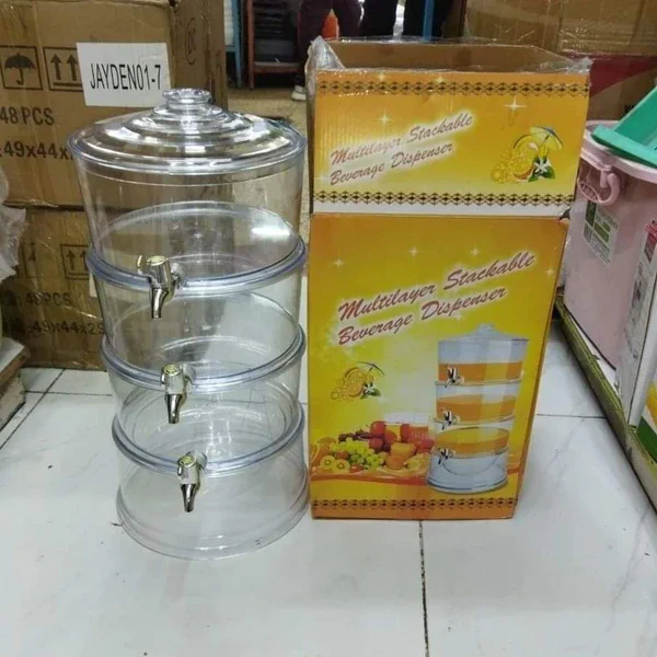 Parties Beverage Tower Dispenser Acrylic Juice Dispenser - Image 3