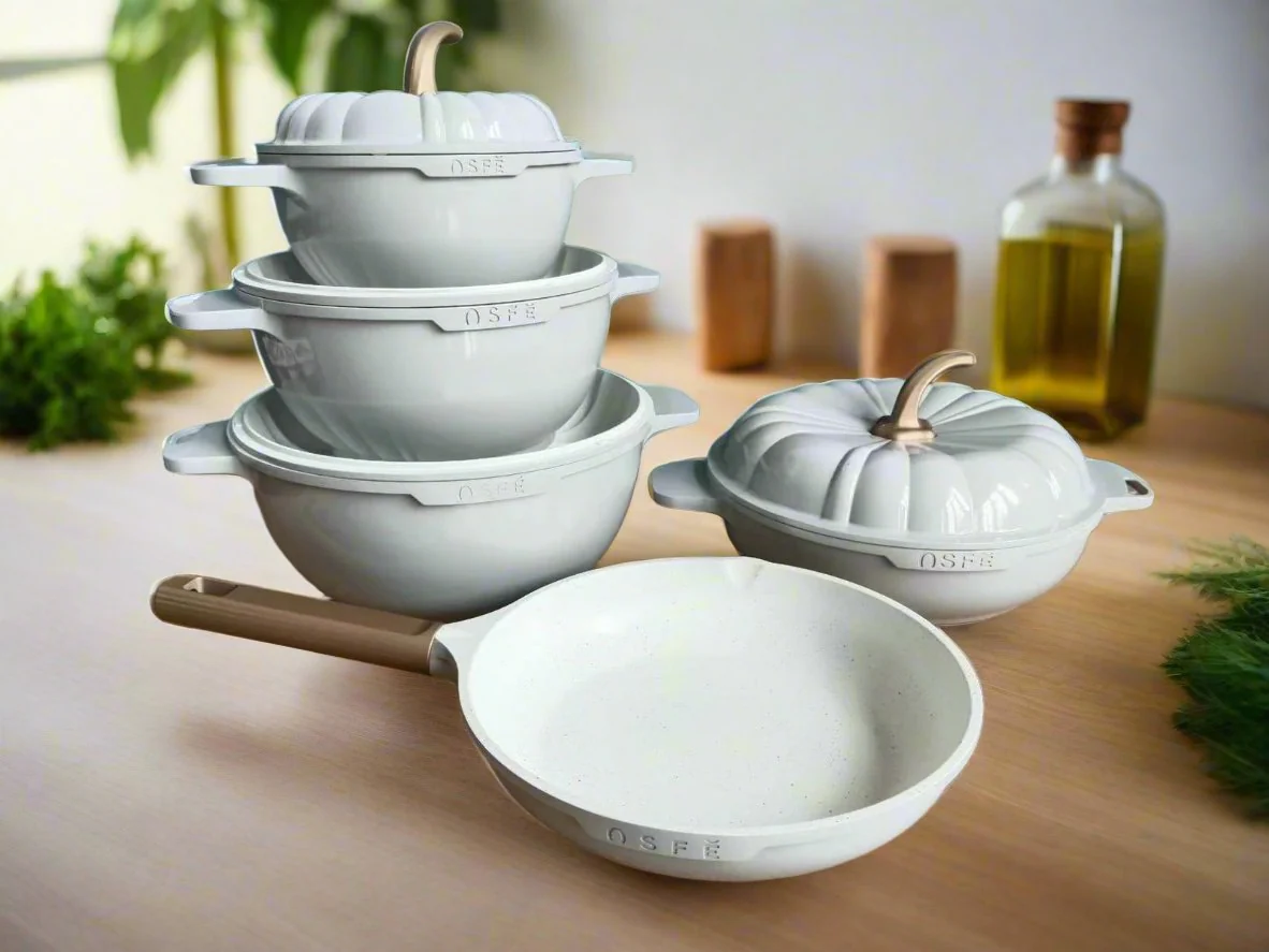 9PCS USFE PUMPKIN Granite cookware set - Image 2