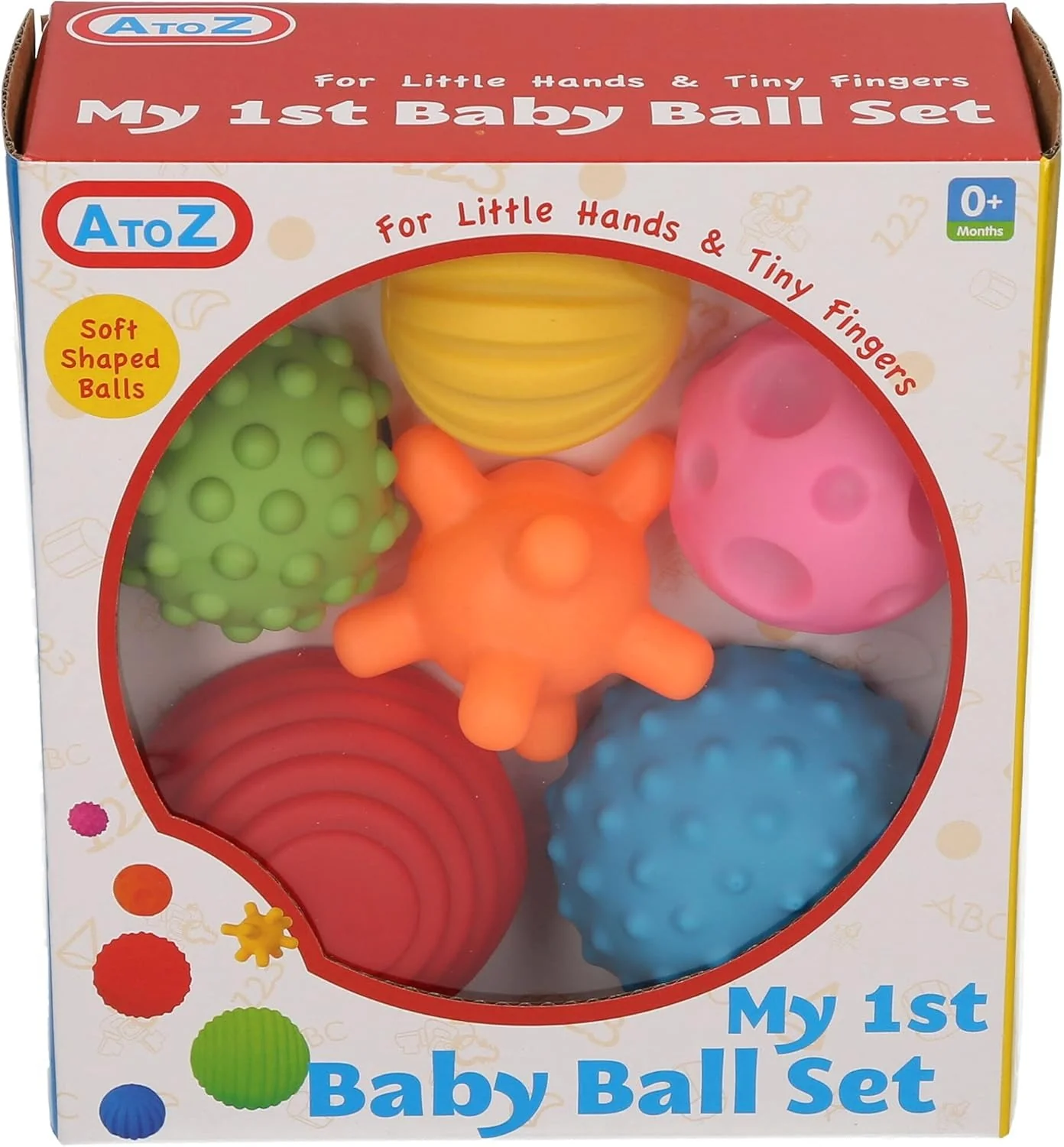 A to Z 61017 My First Baby Multi Textured Sensory Soft Balls, Colour - Image 4