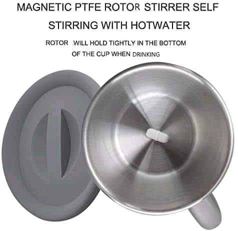 AAA Battery powered 380ml stainless steel Magnetic stirring cup - Image 4