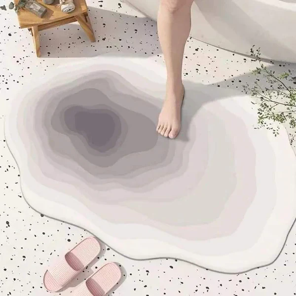 Absorbent Irregular Bathroom Mats - Image 2