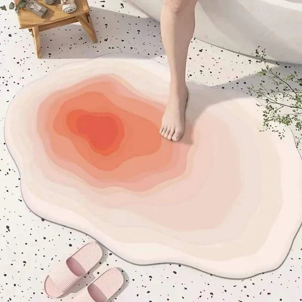 Absorbent Irregular Bathroom Mats - Image 5