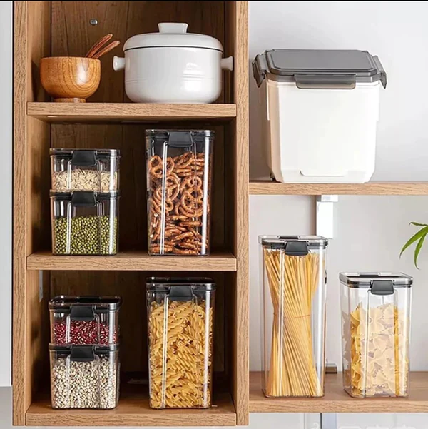 Acrylic Cereal Pantry Storage Cereal Container 7Pcs Set - Image 3