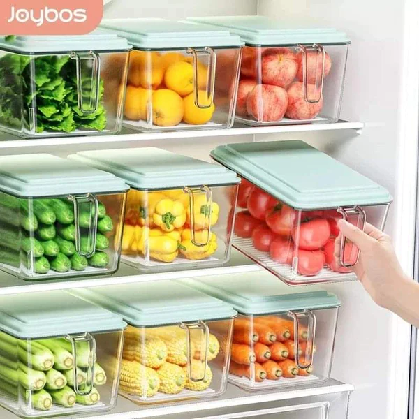 Acrylic Fridge organizer with lid - Image 2
