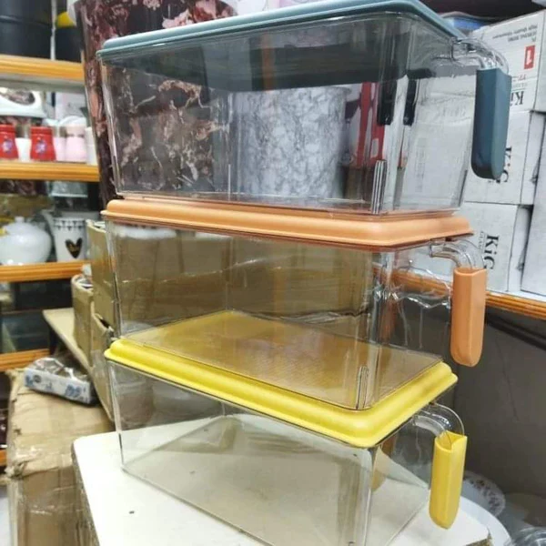 Acrylic Fridge organizer with lid - Image 3