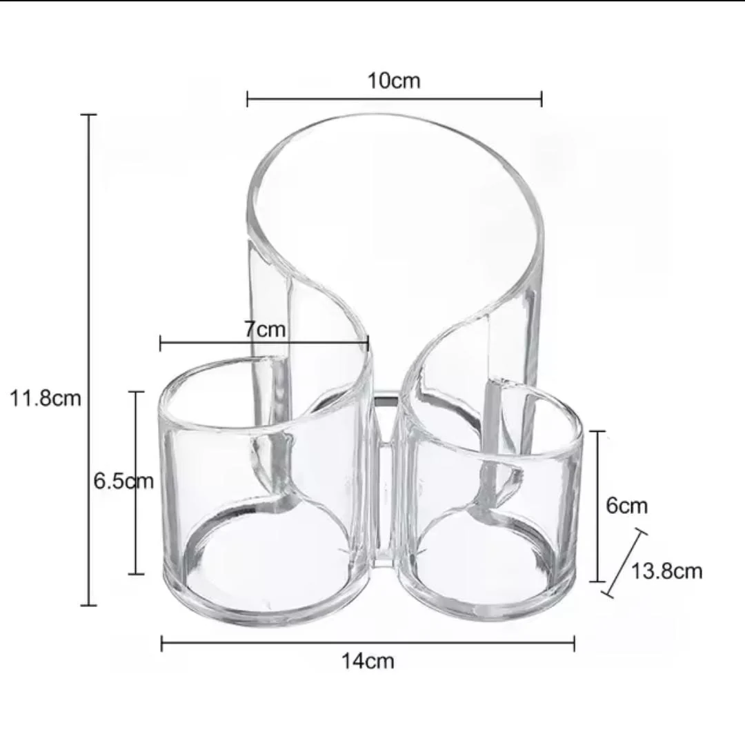 Acrylic make up brush/lipstick/cosmetic organizer - Image 3