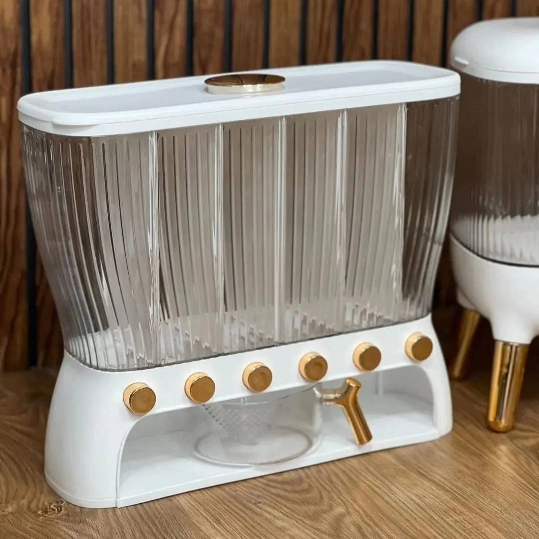 Acrylic Partitioned Rice Cereal Dispenser - Image 7