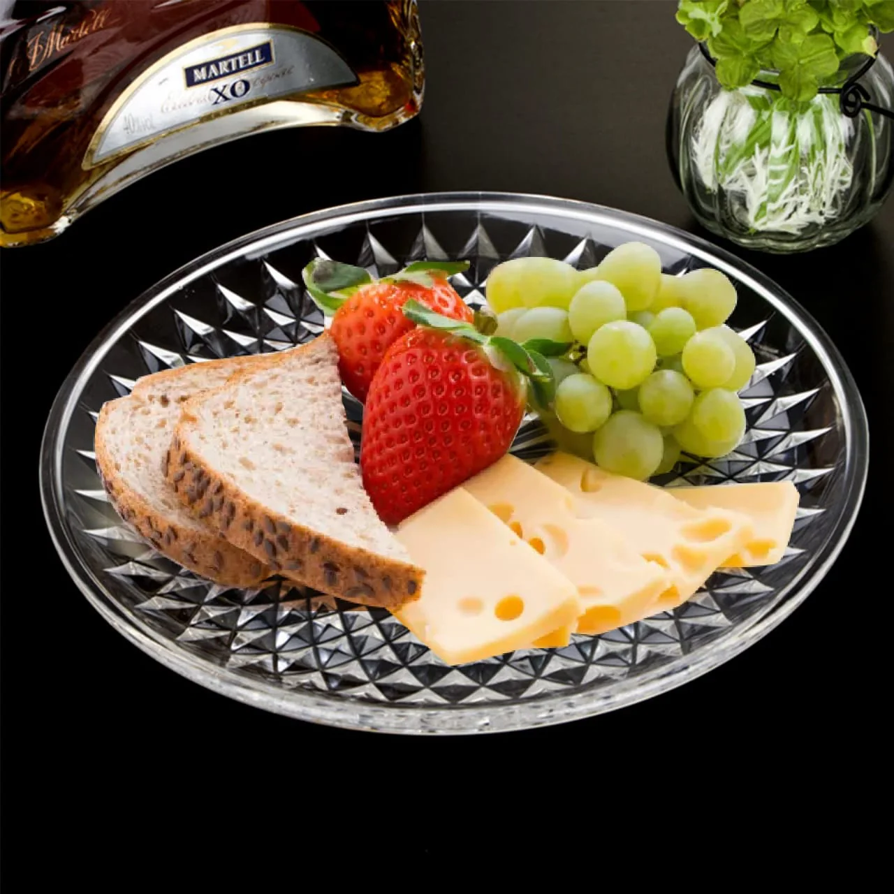 Acrylic round clear tray - Image 2