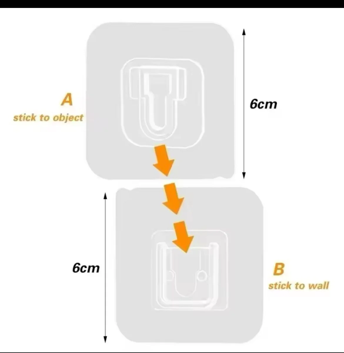 Adhesive double sided mounting hooks - Image 4