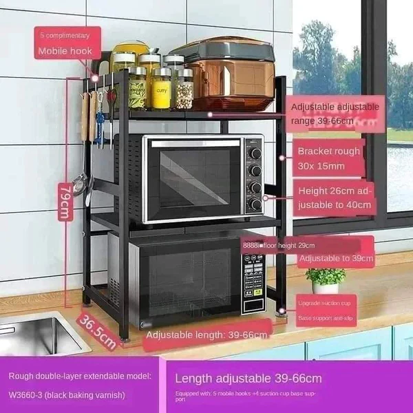 Adjustable Microwave Stand - Image 5