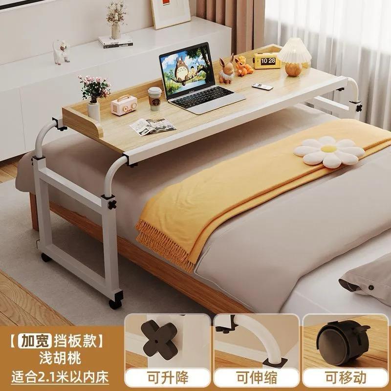 Adjustable Over Bed Desk Laptop Desk with Wheels - Image 3