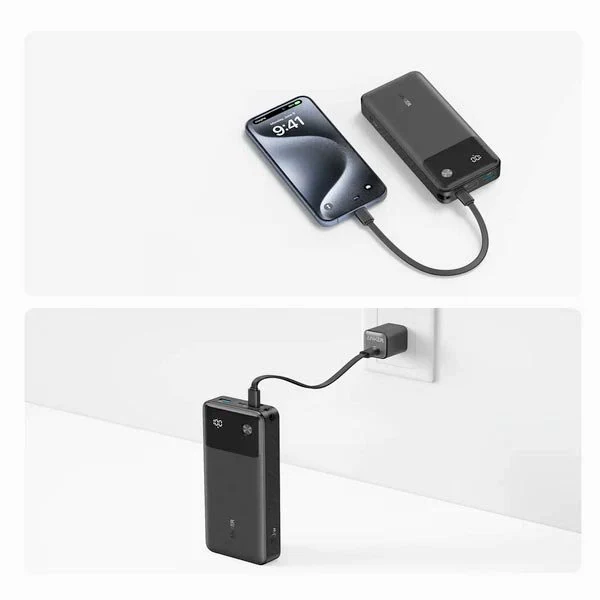 Anker 20000mAh 30W Power Bank | Built-In USB-C Lanyard Cable High Speed Power Bank - Image 3