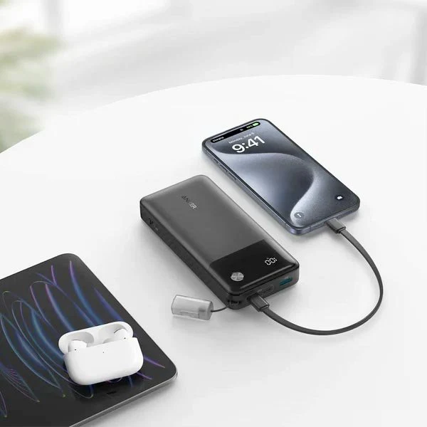 Anker 20000mAh 30W Power Bank | Built-In USB-C Lanyard Cable High Speed Power Bank - Image 5