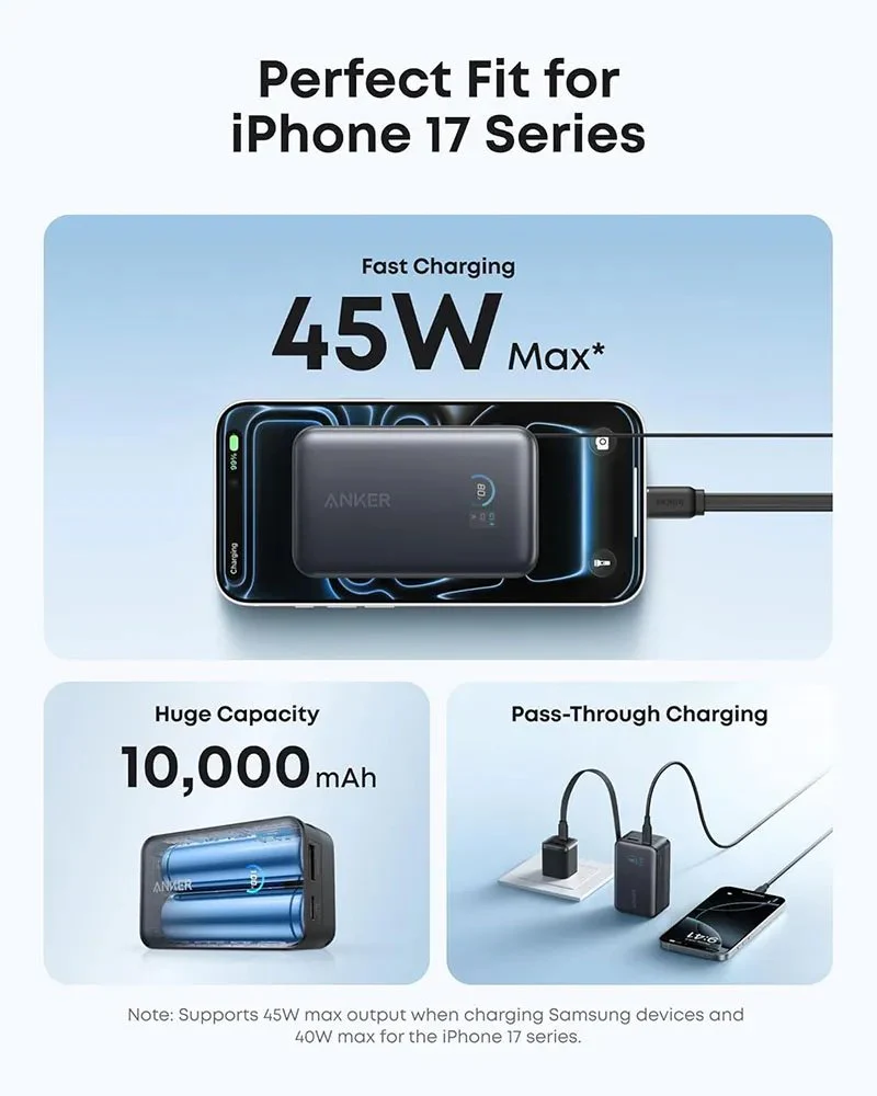Anker Nano Power Bank 10000mAh 45W | Built-In Retractable USB-C Cable Power Bank - Image 7