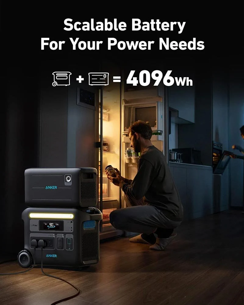 Anker SOLIX F2000 Portable Power Station 2048Wh 2400W – GaNPrime PowerHouse 767, Solar Generator & Home Backup Power - Image 3