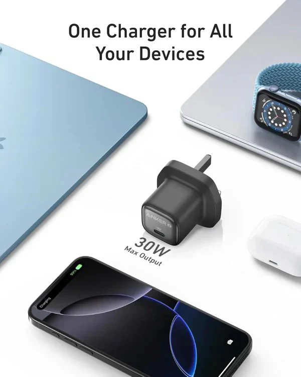 Anker Zolo 30W USB-C GaN Charger | PD 3.0 Fast Wall Charger - Image 2