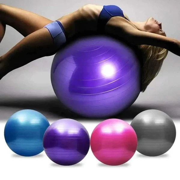 Anti-Burst Yoga Ball for Home Workouts, Yoga & Core Training - Image 2