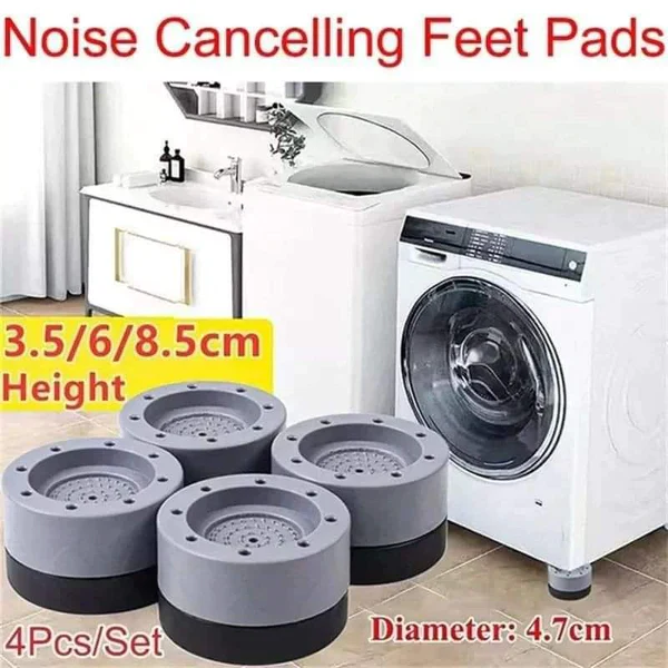 Anti Vibration Pads Washer Feet Pad /Universal Washing Machine Anti-Skid Roller / Furniture Lifting Foot Base - Image 4