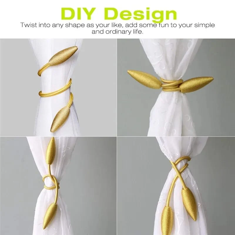 Arbitrary shape strong curtain Tie tiebacks a pair - Image 5