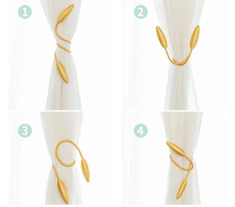 Arbitrary shape strong curtain Tie tiebacks a pair - Image 7