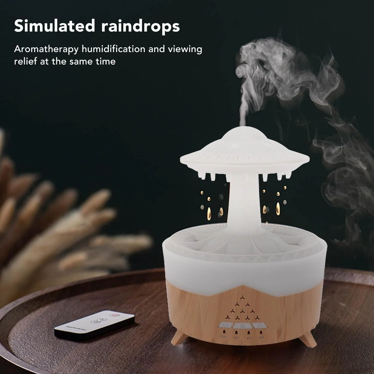 Aroma Humidifier Raindrop Humidifier with Colorful Lights - Image 2