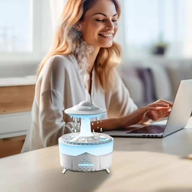 Aroma Humidifier Raindrop Humidifier with Colorful Lights - Image 5