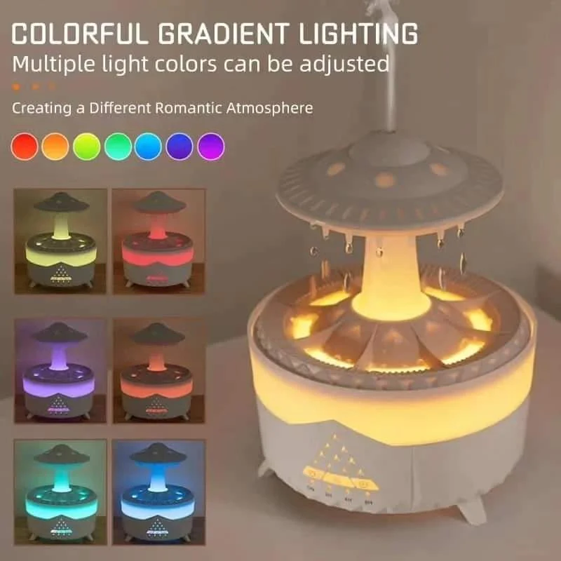 Aroma Humidifier Raindrop Humidifier with Colorful Lights - Image 6