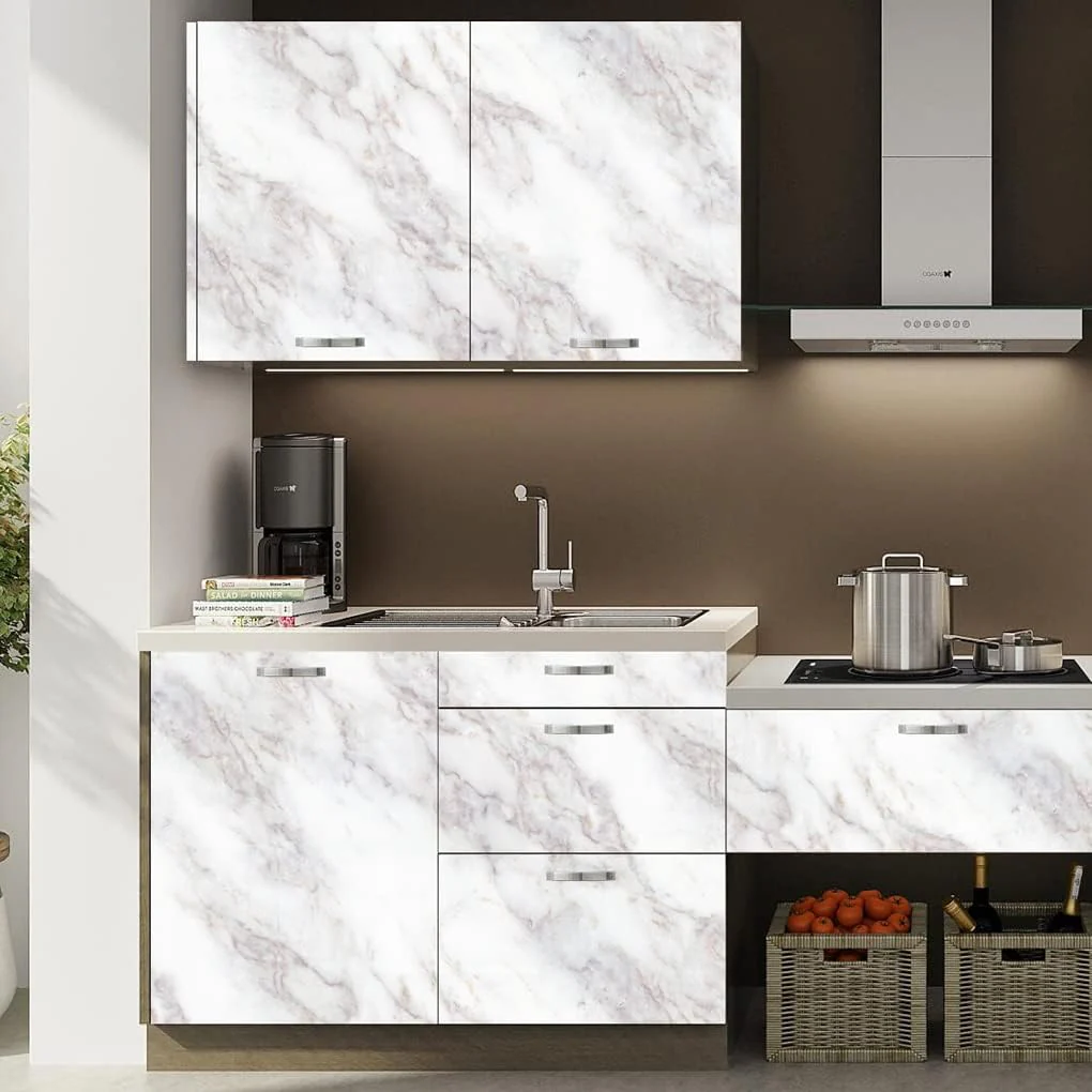 Marble 60cm by 500 cm Self Adhesive Contact paper Countertop,Kitchen,Shelf Liner - Image 36