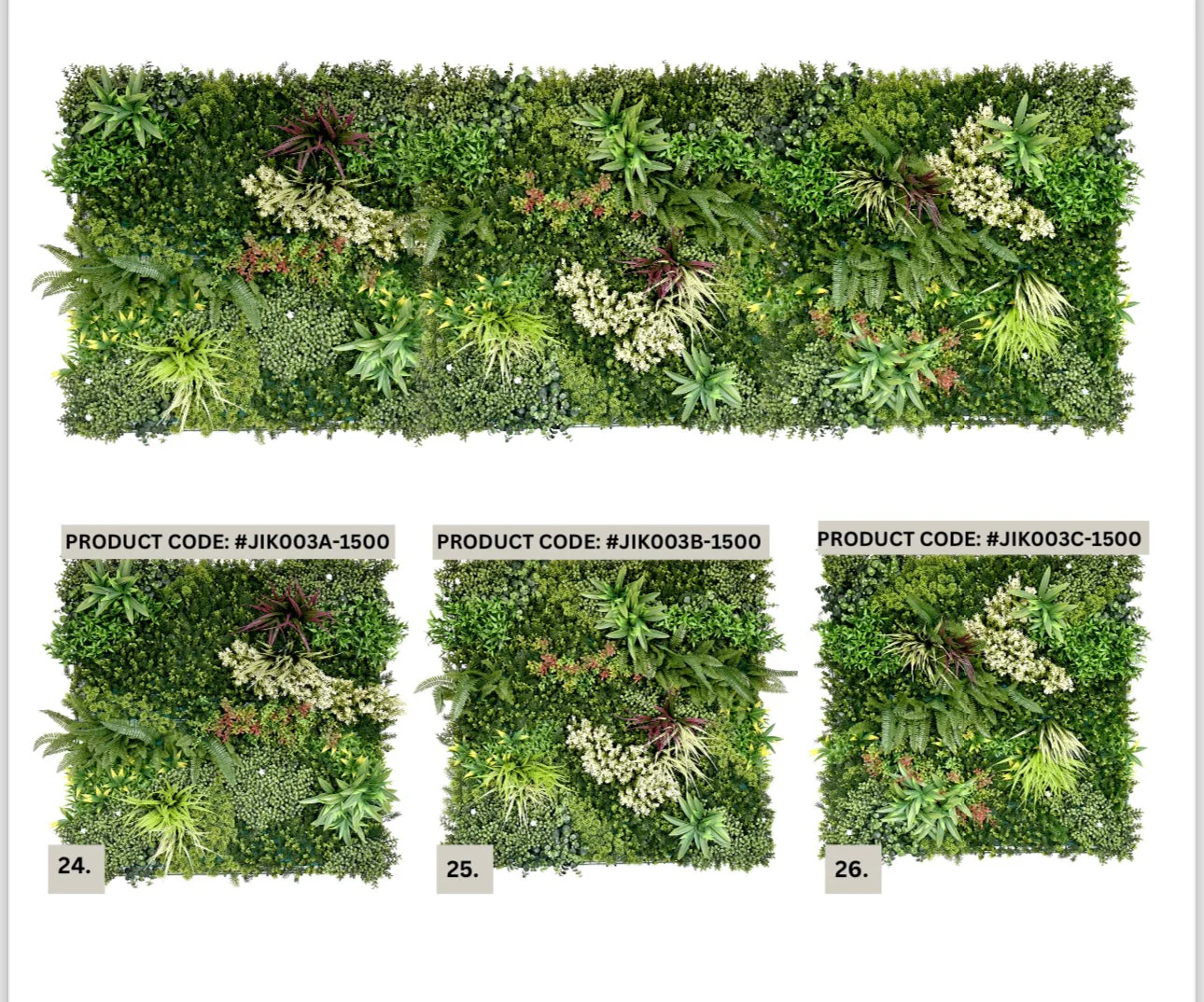 Artificial green wall panel GAEA 100x100 cm - Image 2