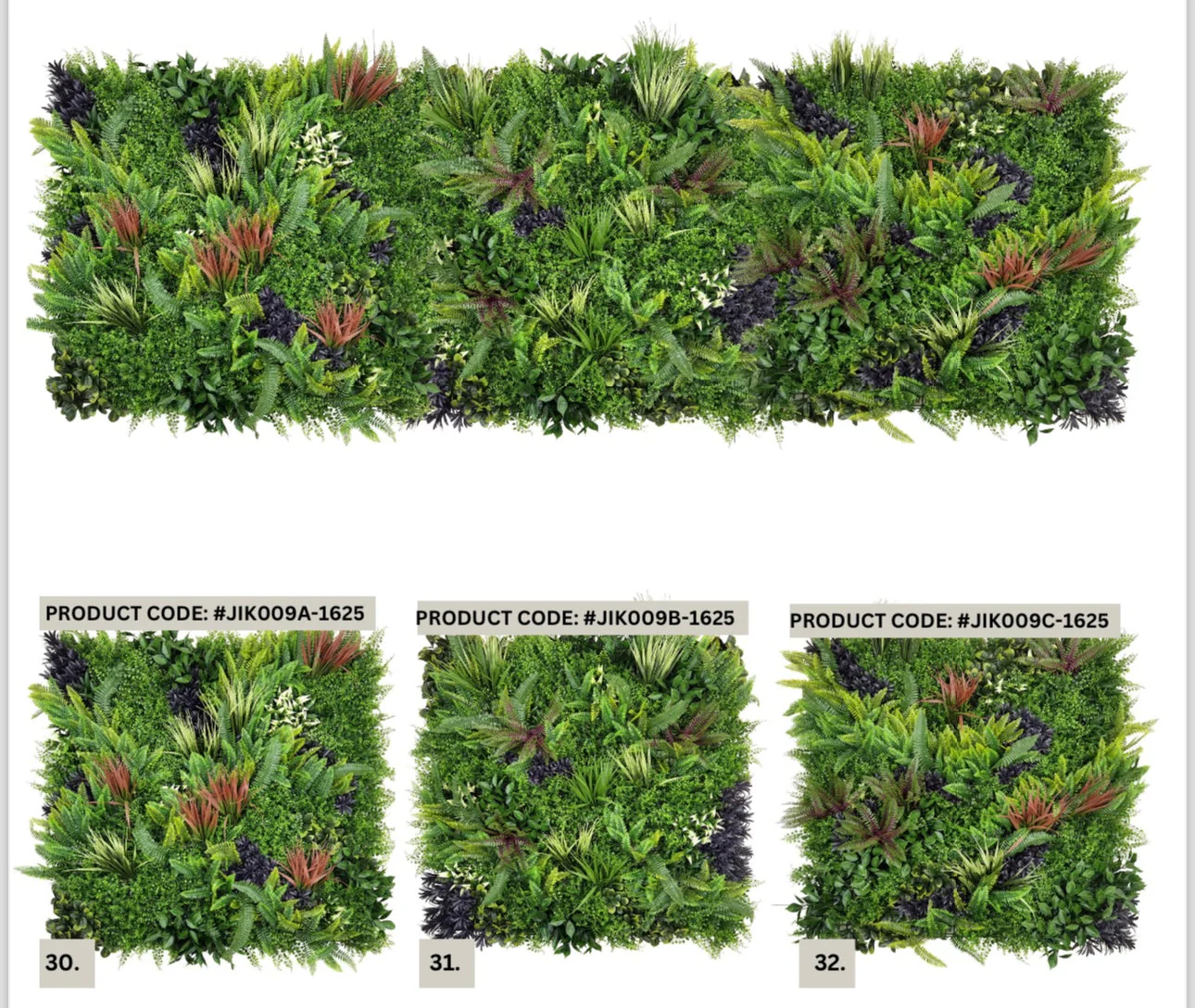 Artificial green wall panel PARTORAL 100x100 cm - Image 2