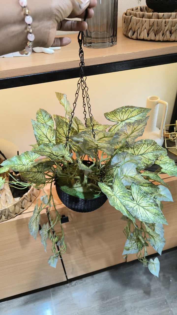 Artificial Hanging Plant With Vases - Image 3